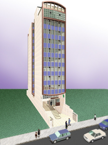 Edifício em terreno pequeno
