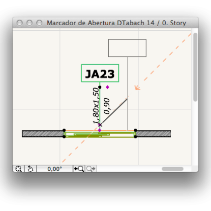 Marcador de abertura